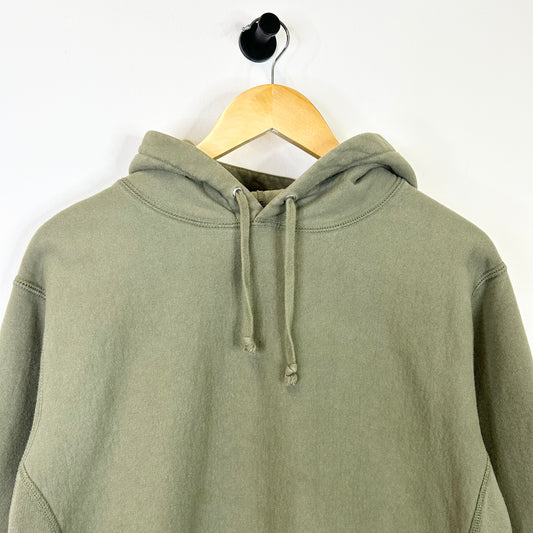 SUPREME GREEN AND BLUE GRADIDENT SLEEVE HOODIE