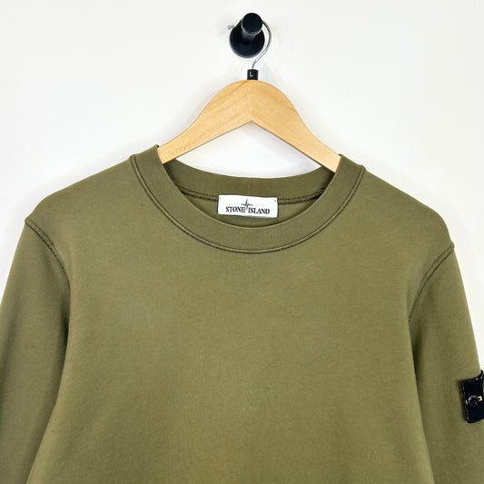 STONE ISLAND GREEN CREWNECK