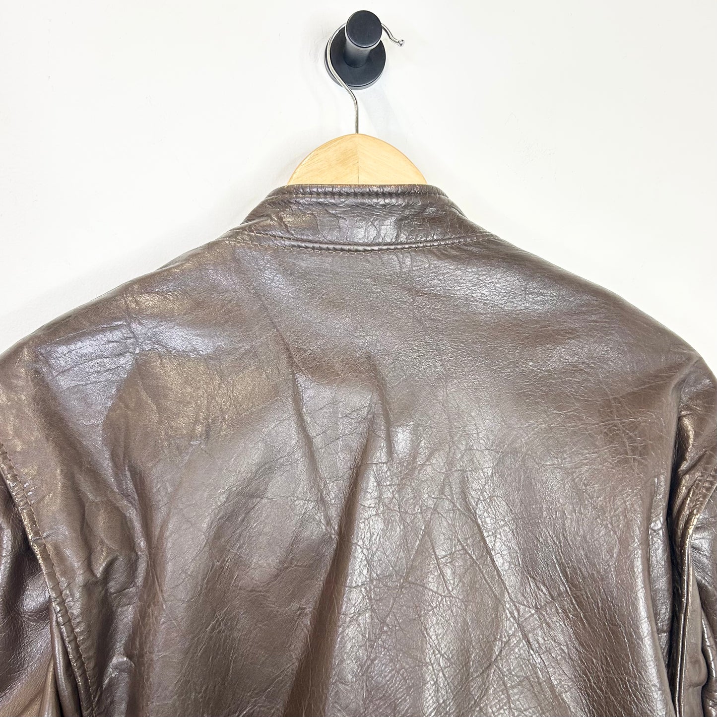 70'S LESCO LEATHER FUR LINED JACKET