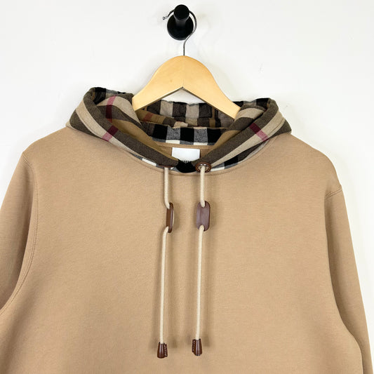 BURBERRY CHECK TRIM HOODIE