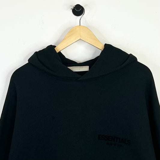 FEAR OF GOD ESSENTIALS BLACK HOODIE