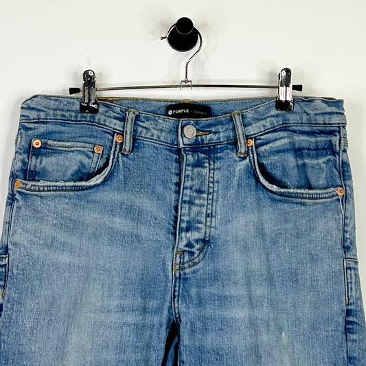PURPLE BRAND DISTRESSED LIGHT WASH JEANS
