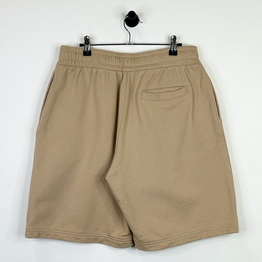 BURBERRY EQUESTRIAN KNIGHT LOGO BEIGE SHORTS