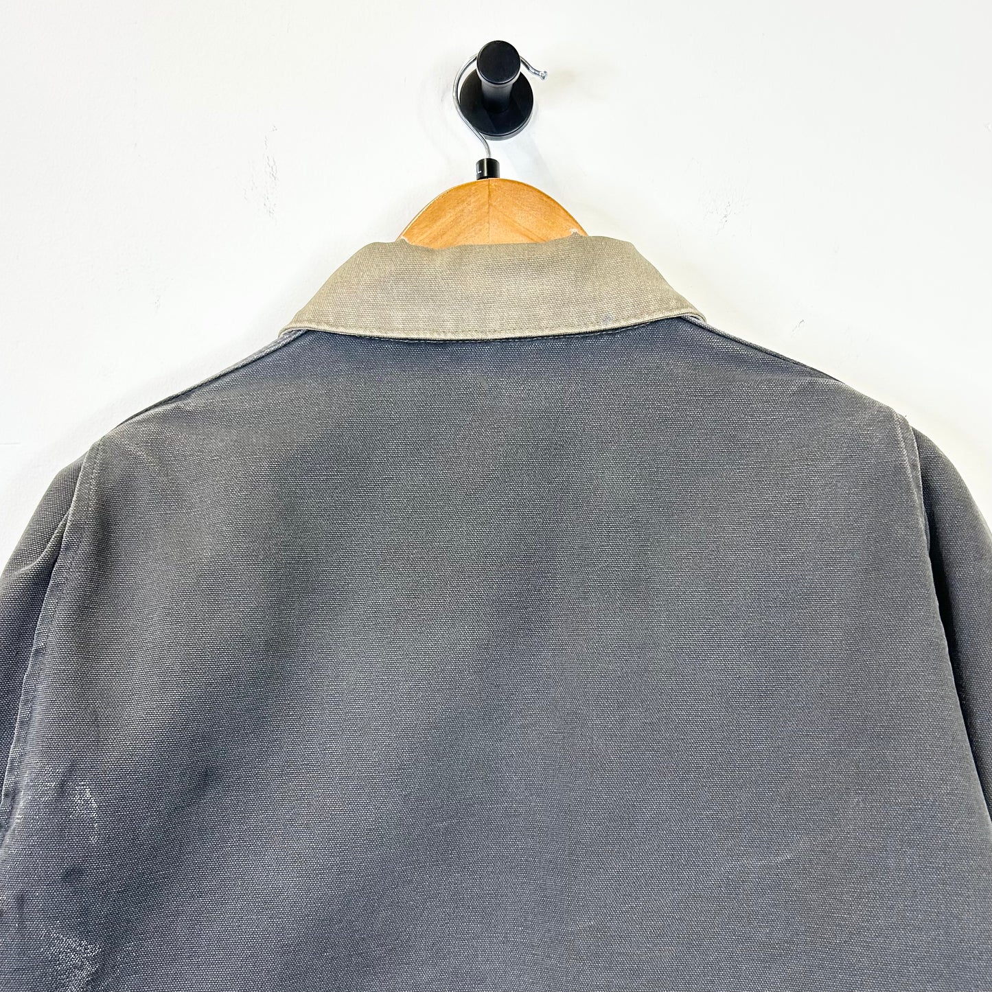 CARHARTT DETROIT LINED GREY DISTRESSED JACKET