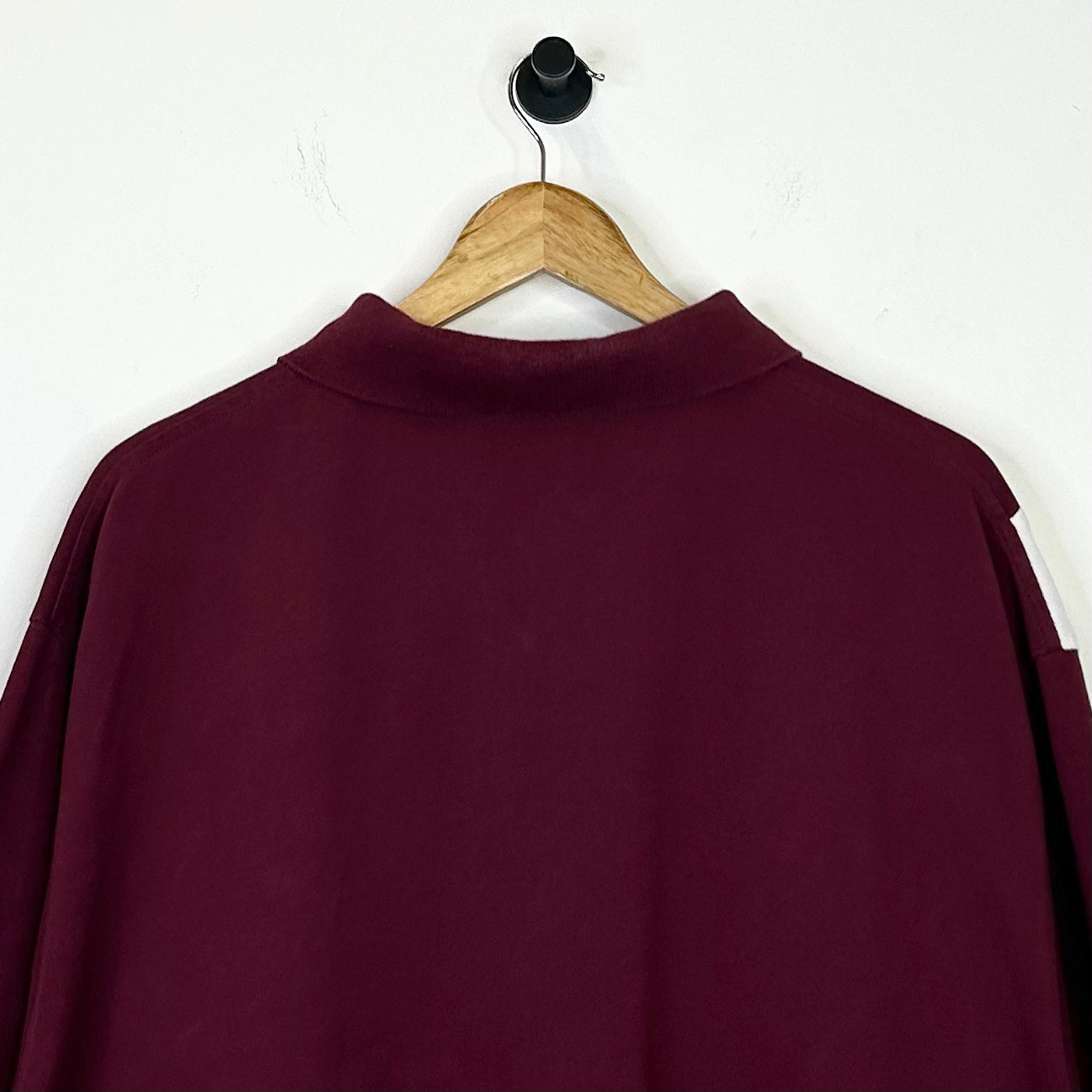 RALPH LAUREN POLO BURGUNDY STRIPED SHIRT