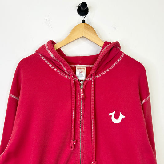 TRUE RELIGION RED HOODIE