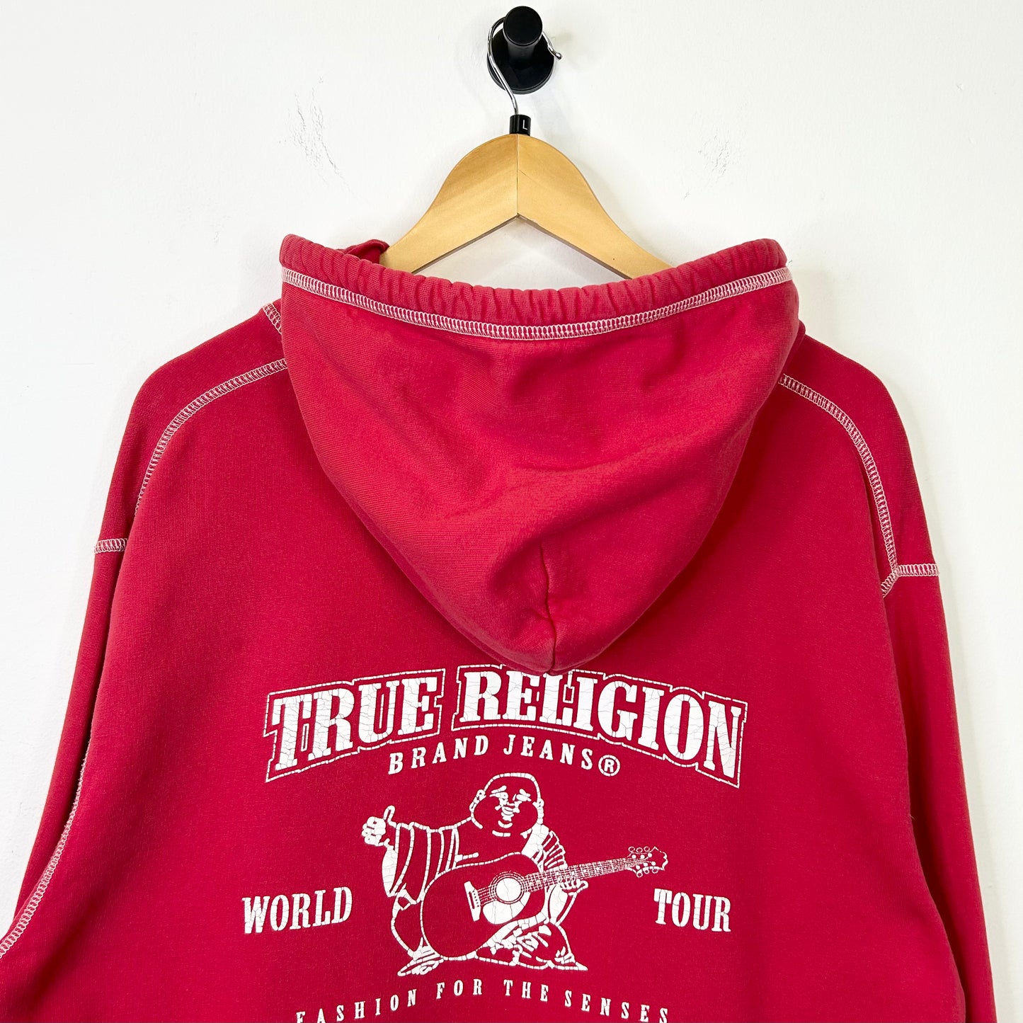 TRUE RELIGION RED HOODIE