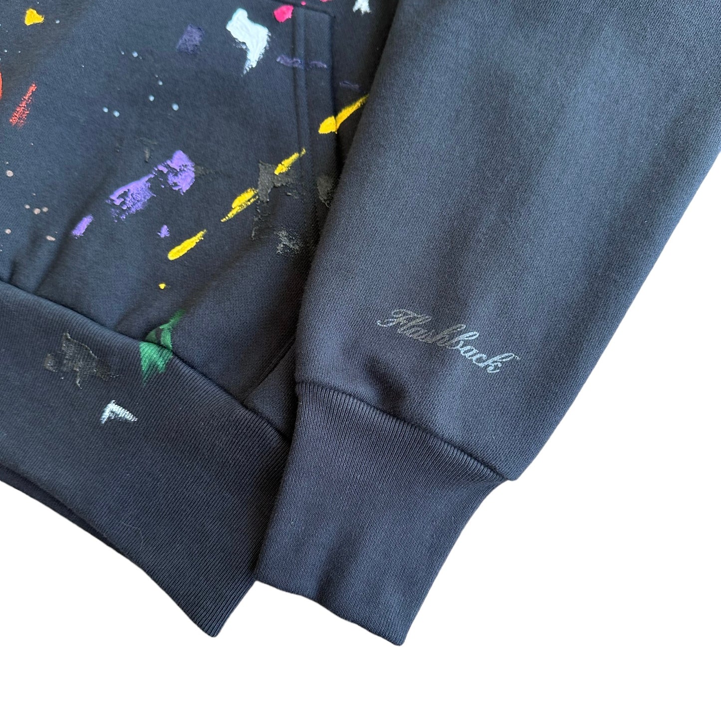 Butterfly Effect Paint Splatter Hoodie (Black)