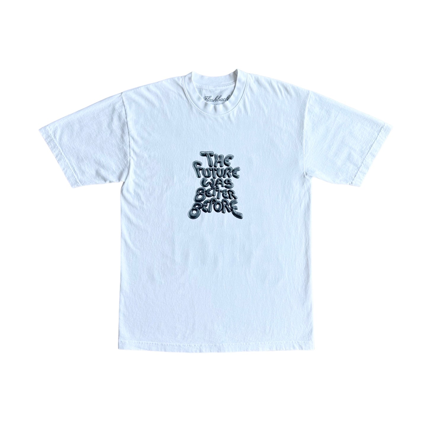 The Future Was Better Before Tee (White/Black)