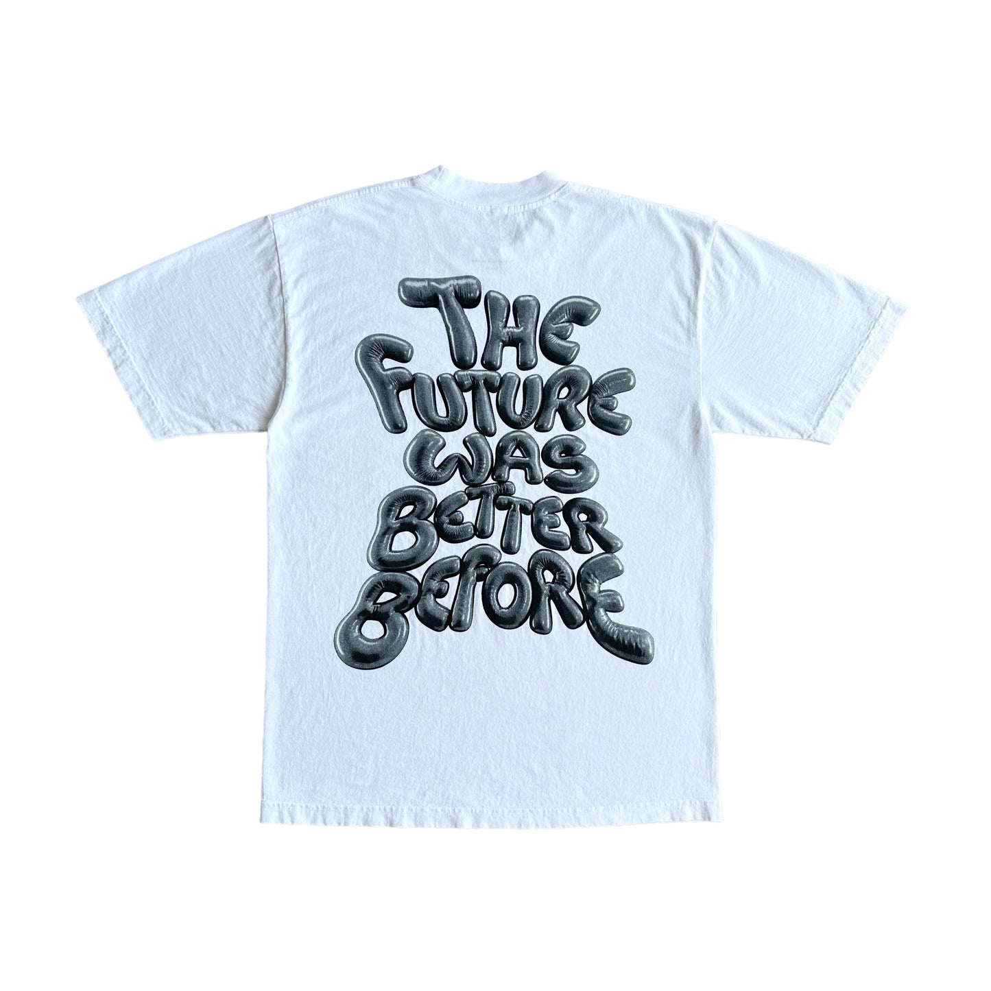 The Future Was Better Before Tee (White/Black)