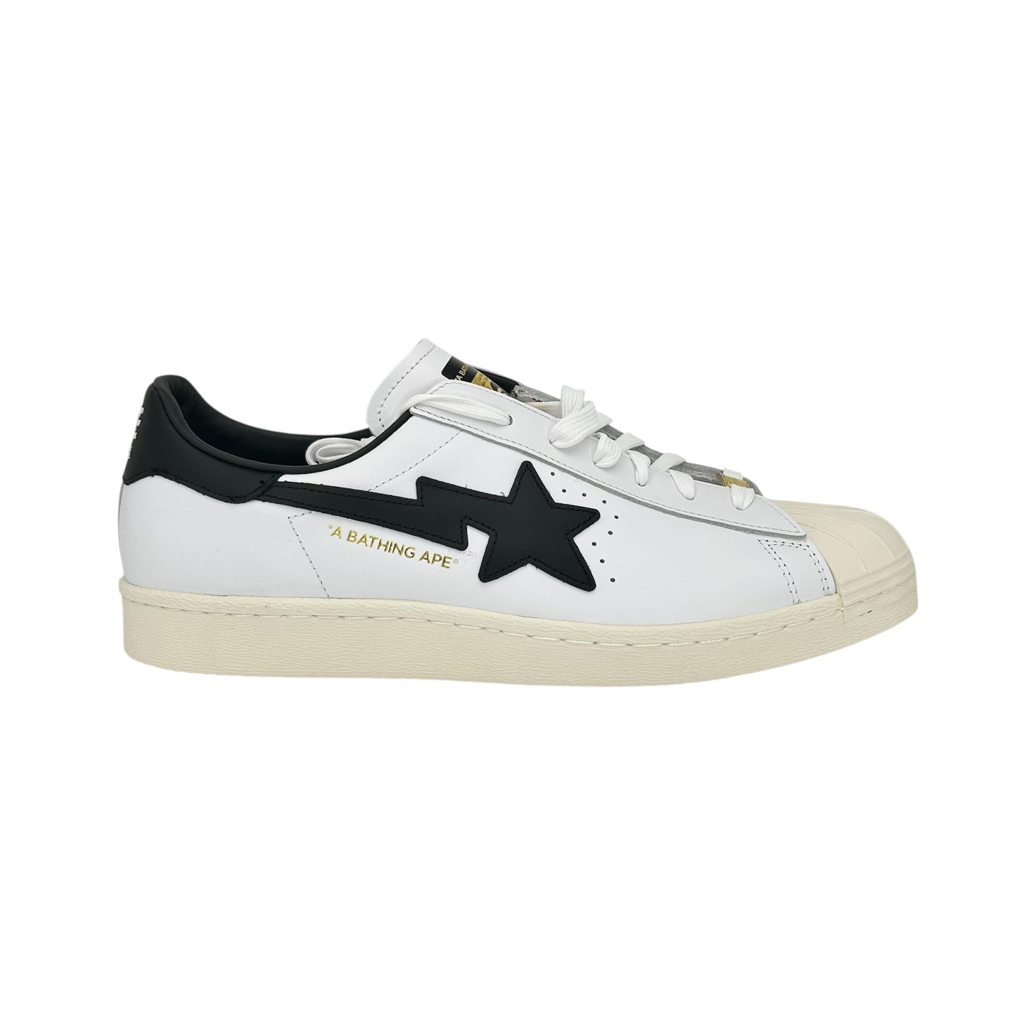 ADIDAS SUPERSTAR 80S BAPE WHITE BLACK