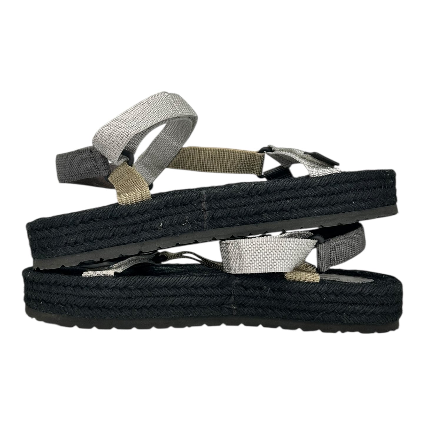 LOEWE BLACK STRAP SANDALS