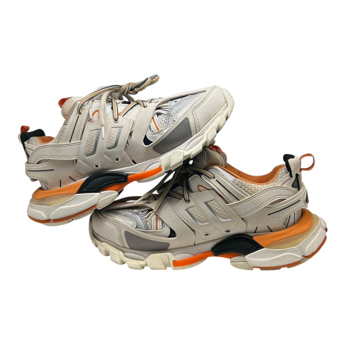 PREOWNED BALENCIAGA TRACK WHITE ORANGE