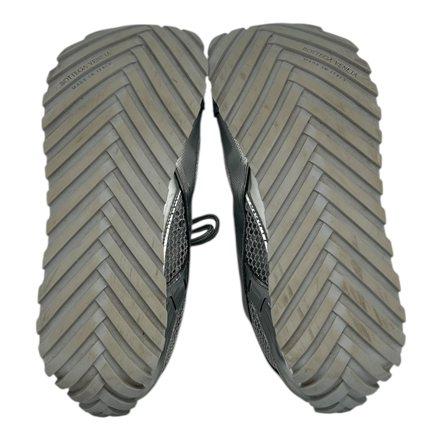PREOWNED BOTTEGA VENETA ORBIT SNEAKER SILVER'
