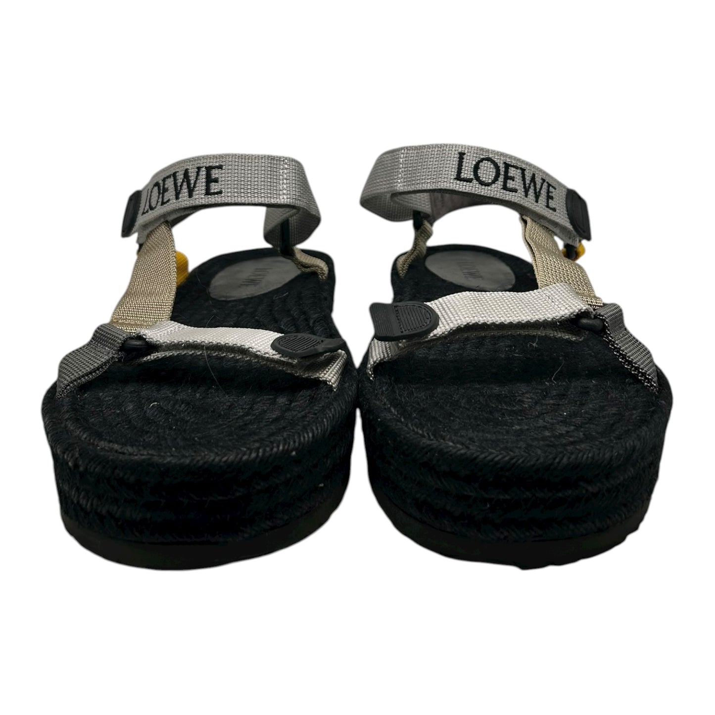 LOEWE BLACK STRAP SANDALS