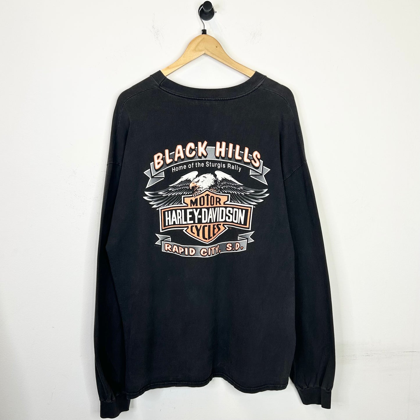 BLACK HILLS RALLY HARLEY DAVIDSON STURGIS BLACK LONGSLEEVE