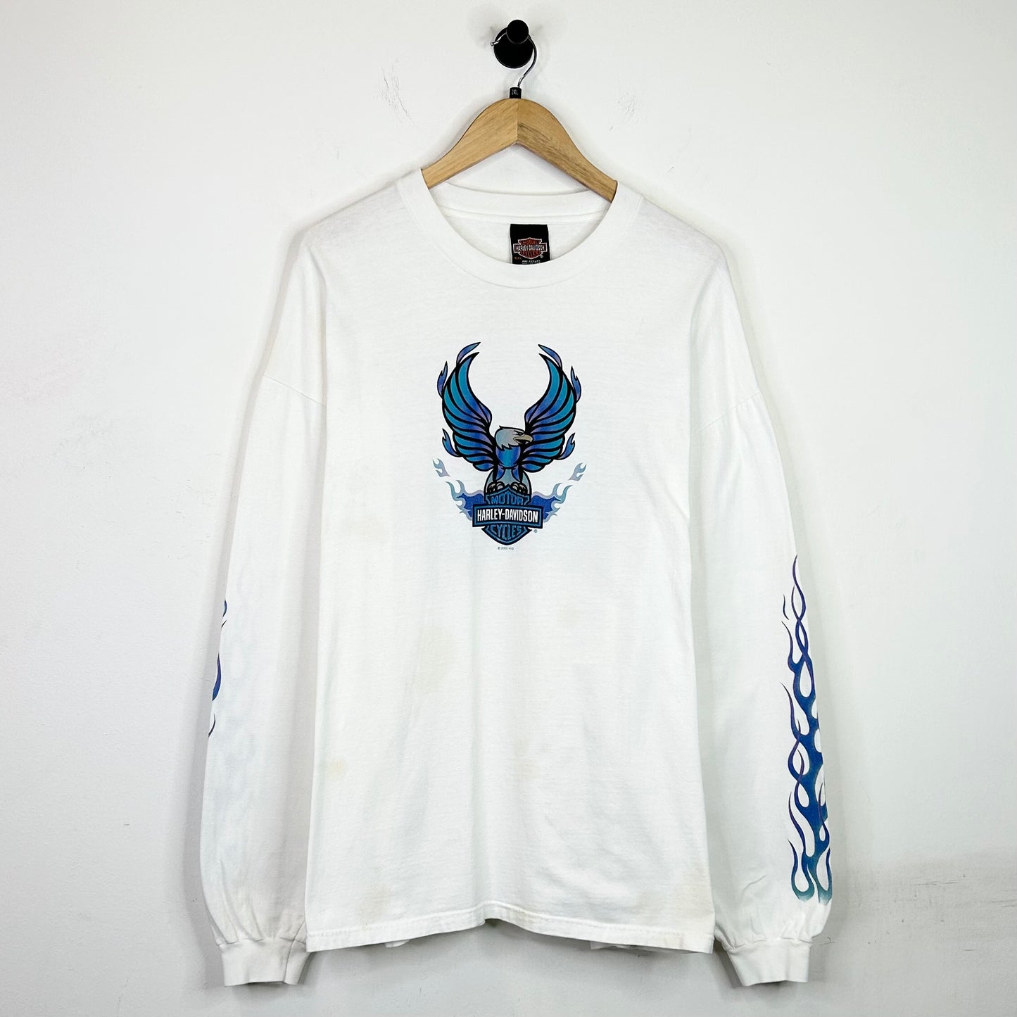 HARLEY DAVIDSON BLUE FLAME PHOENIX LONGSLEEVE