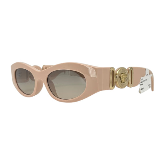 VERSACE MEDUSA HEAD CAT EYE SUNGLASSES NUDE