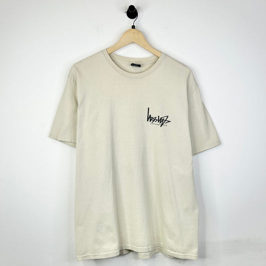 STUSSY UPSIDE DOWN LOGO TEE