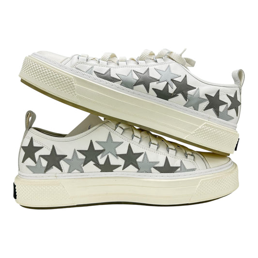 PREOWNED AMIRI STAR COURT LOW WHITE GREY
