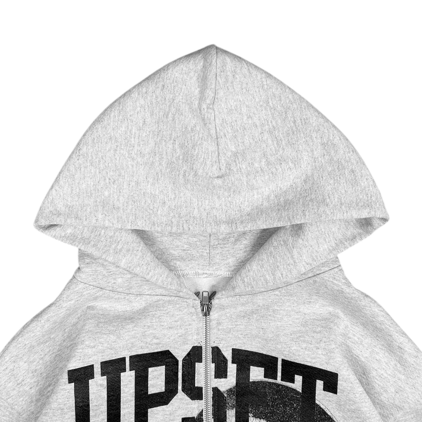 FLASHBACK UPSET GREY ZIP-UP HOODIE