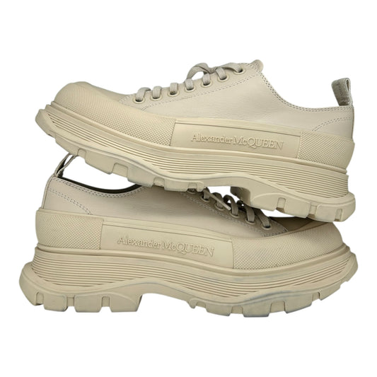 PREOWNED ALEXANDER MCQUEEN TREAD SLICK LACE UP SNEAKER DARK PEARL