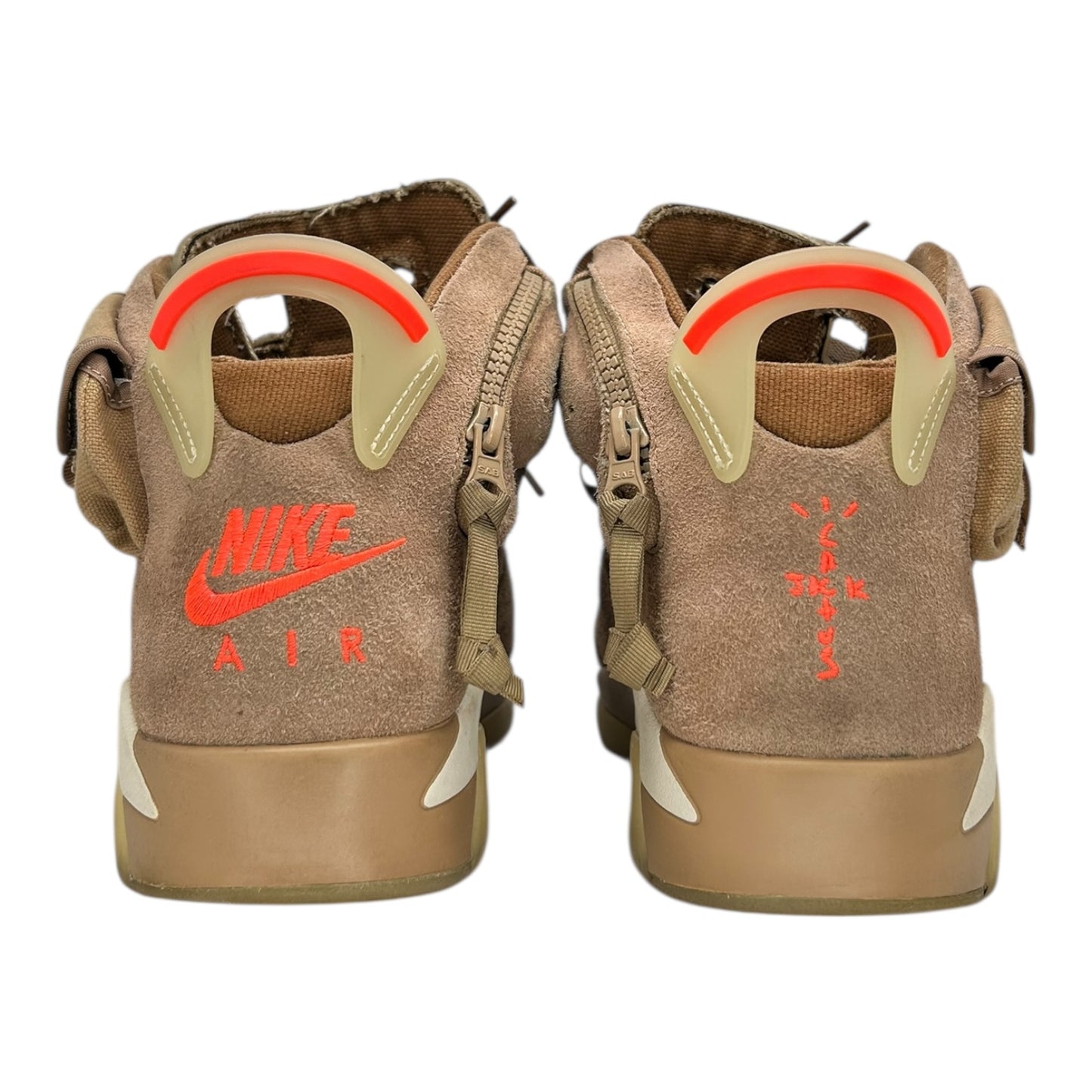 PREOWNED JORDAN 6 TRAVIS SCOTT BRITISH KHAKI