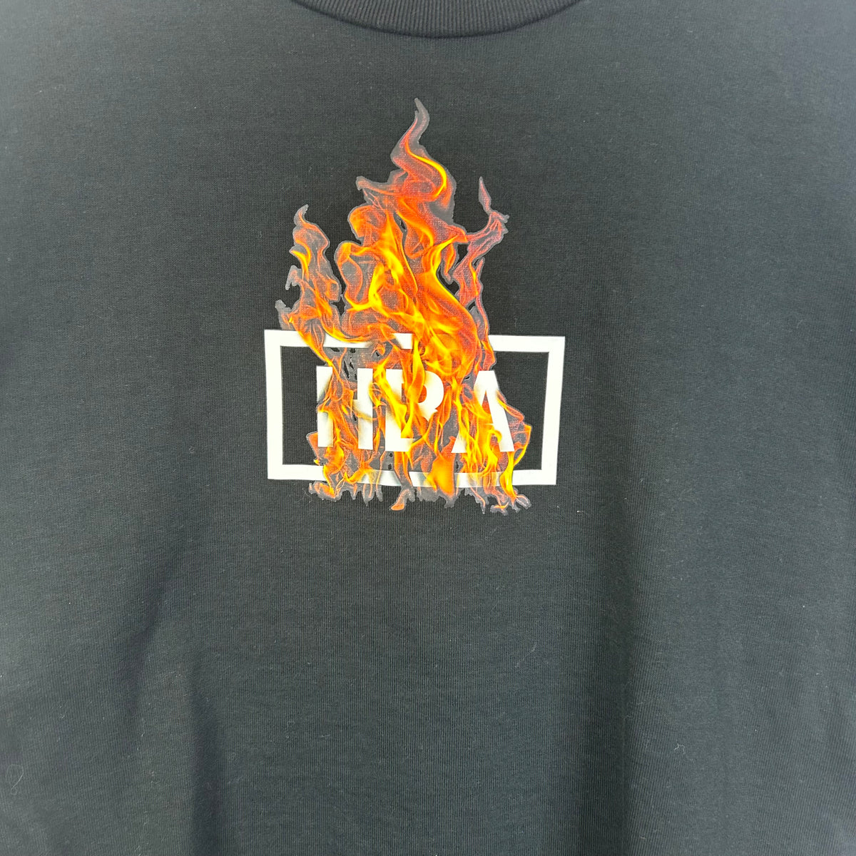HOOD BY AIR ABLAZE LOGO SHIRT