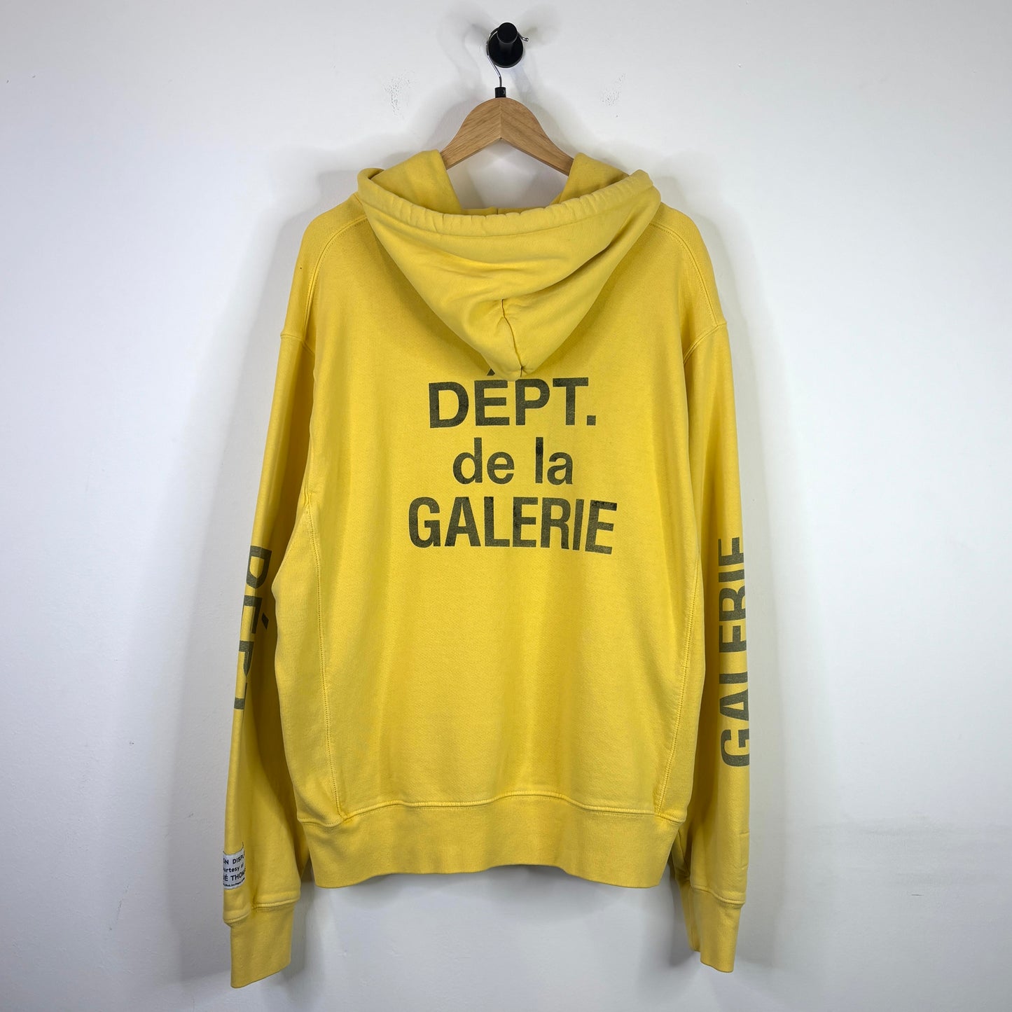 GALLERY DEPT. YELLOW REVERSIBLE PULLOVER HOODIE