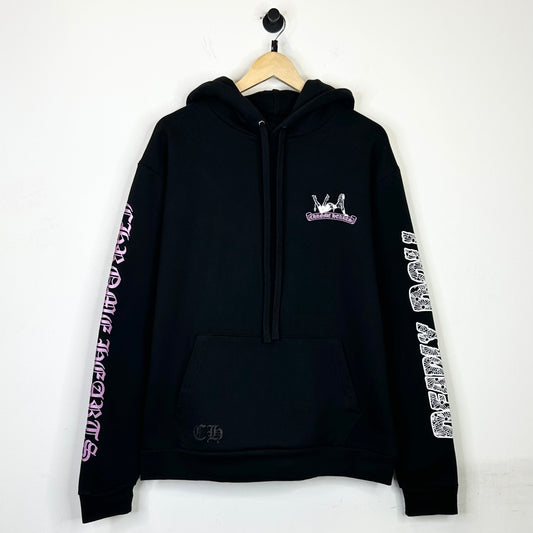 CHROME HEARTS DEADLY DOLL PINK BLACK HOODIE