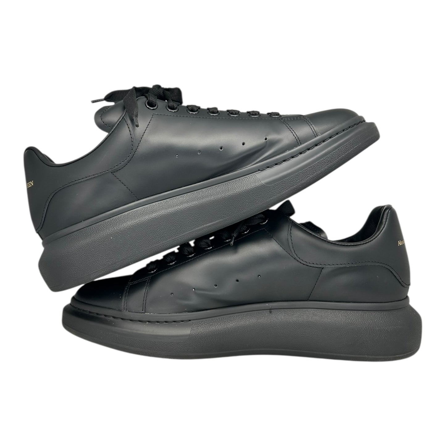PREOWNED ALEXANDER MCQUEEN OVERSIZED SNEAKER BLACK/BLACK