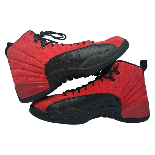 PREOWNED JORDAN 12 REVERSE FLU GAME SIZE 13