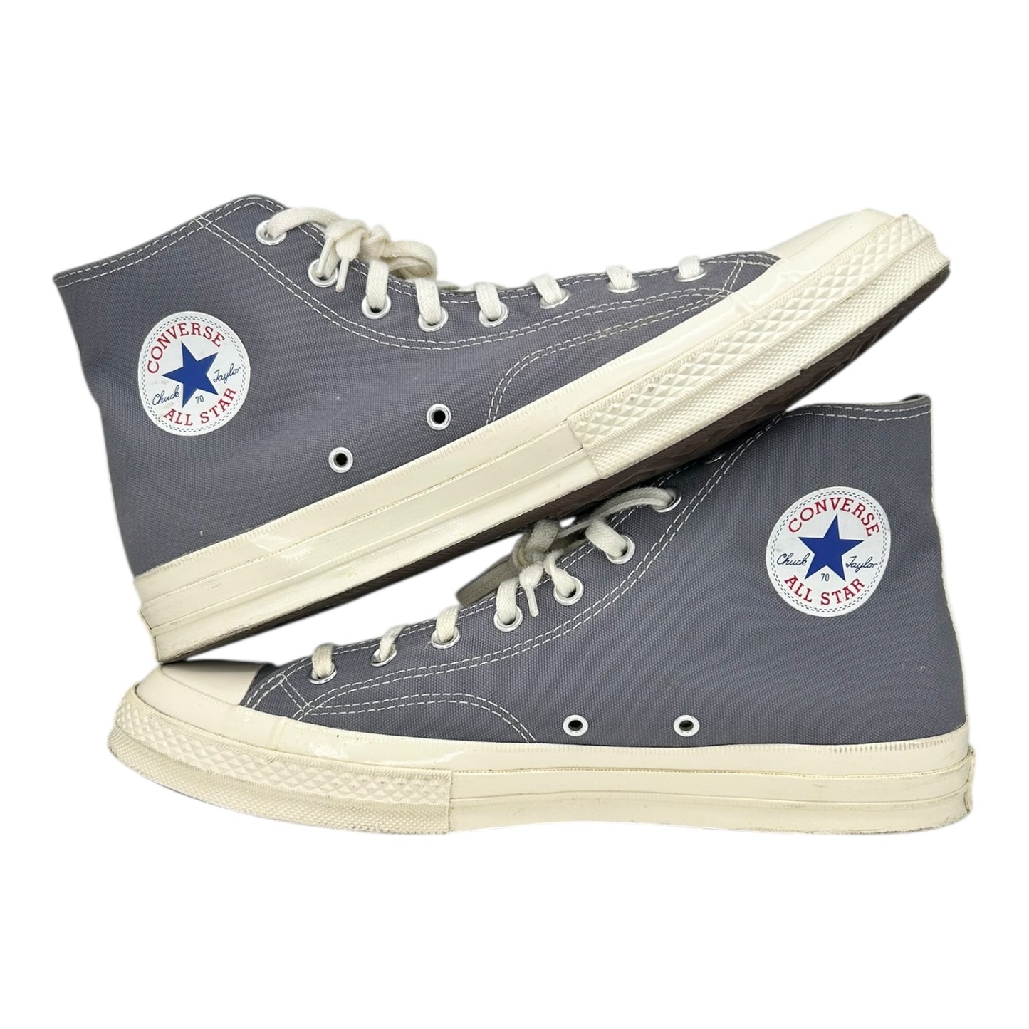 PREOWNED CONVERSE CHUCK TAYLOR CDG PLAY GREY