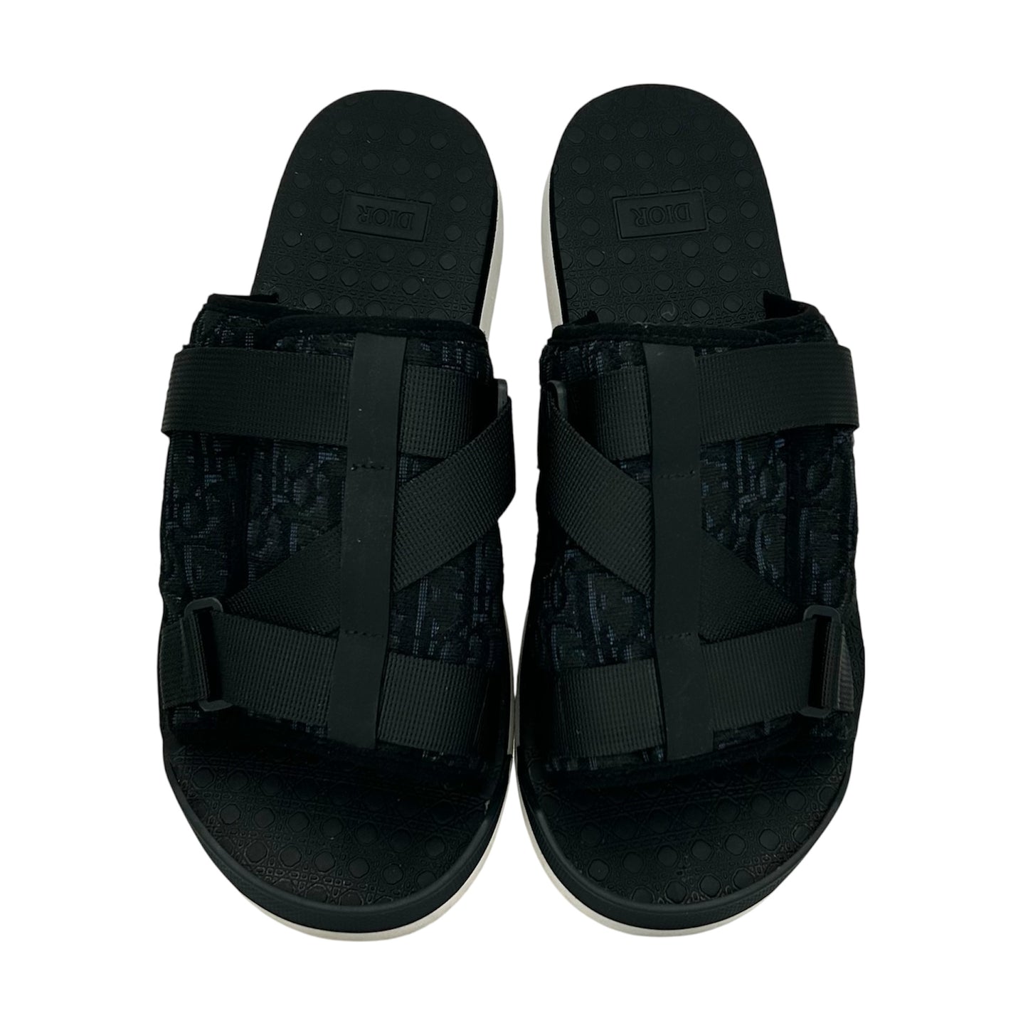PREOWNED DIOR ALPHA SANDAL BLACK