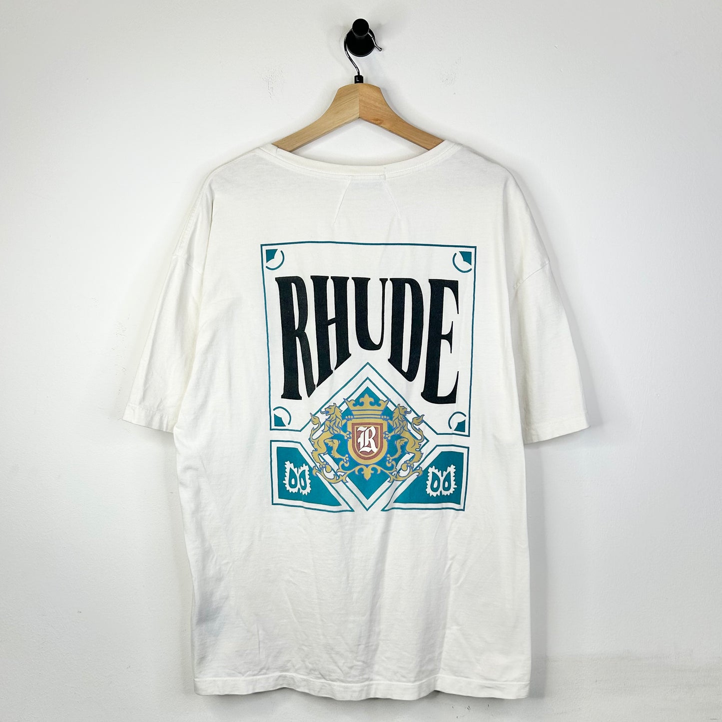 RHUDE CARD TEE WHITE