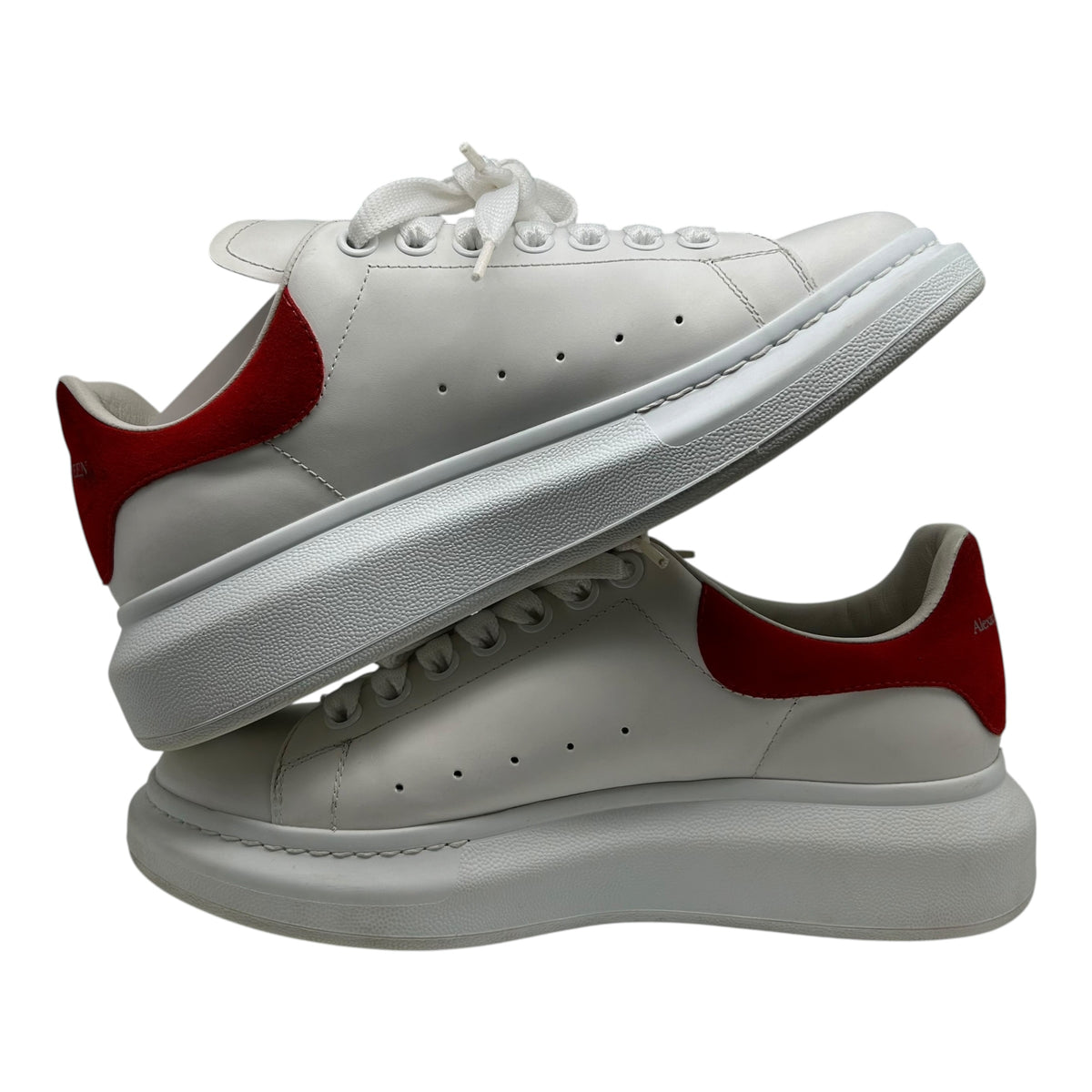 PREOWNED ALEXANDER MCQUEEN RED OVERSIZED SNEAKER