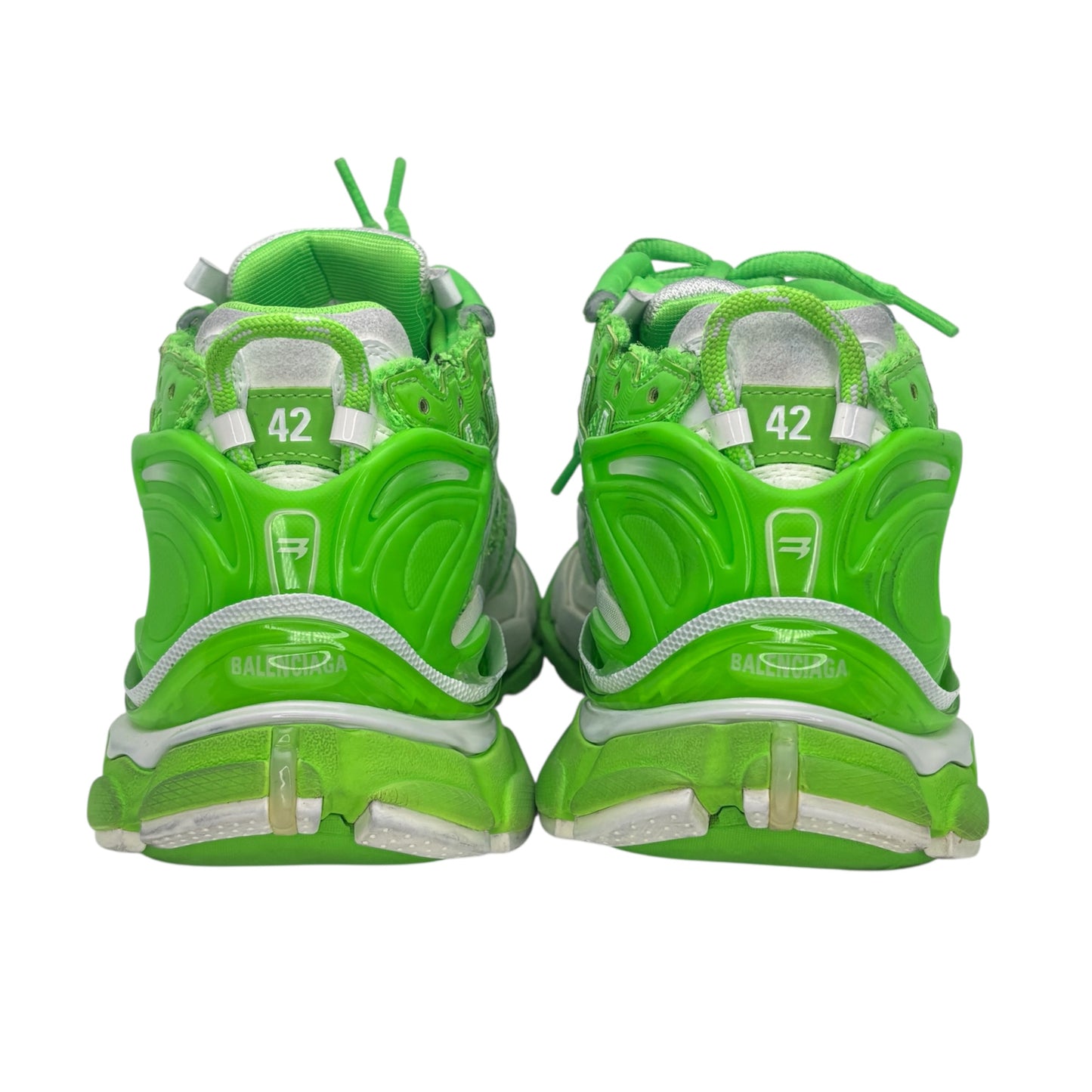 PREOWNED BALENCIAGA LIME GREEN RUNNER