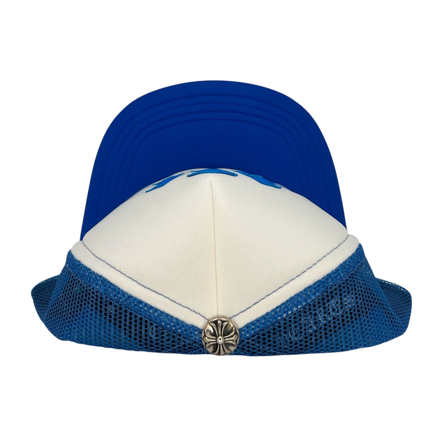 CHROME HEARTS BLUE TRIPLE CROSS TRUCKER