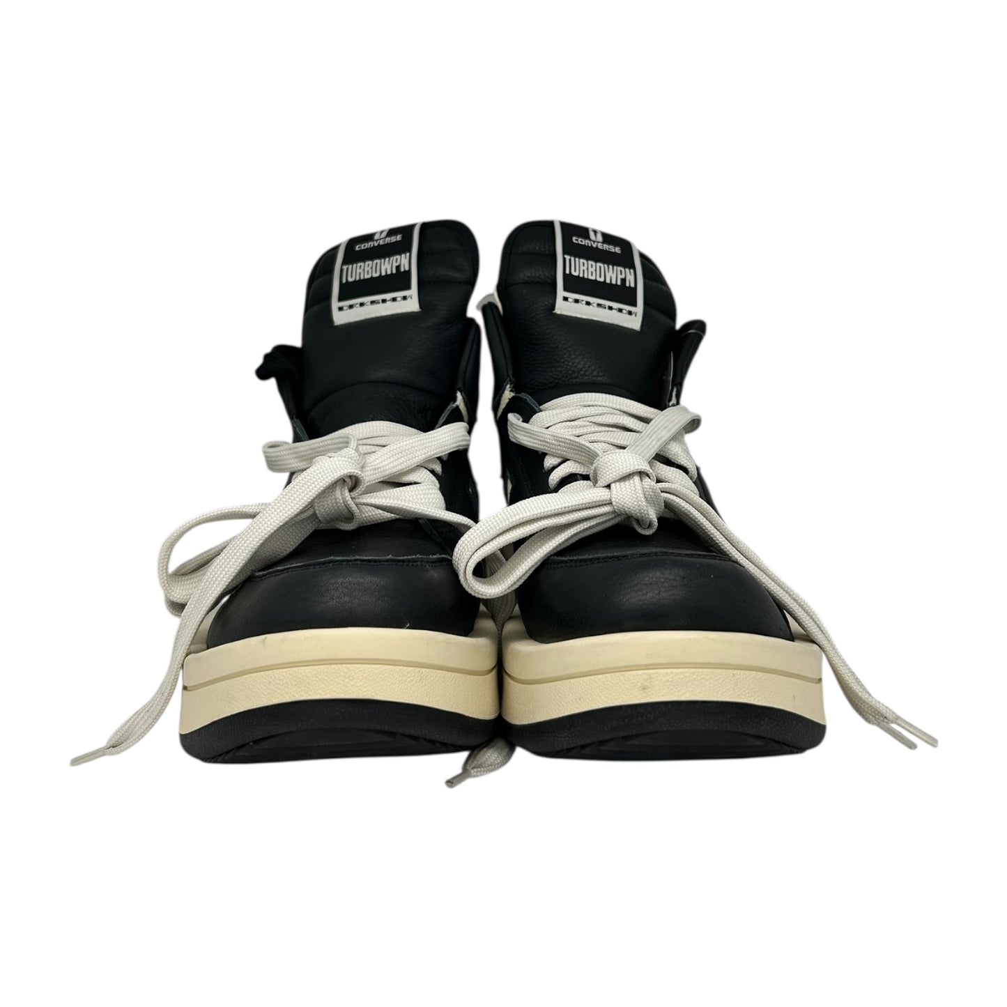 PREOWEND CONVERSE X DRKSHDW TURBOWPN MID SNEAKERS BLACK/WHITE