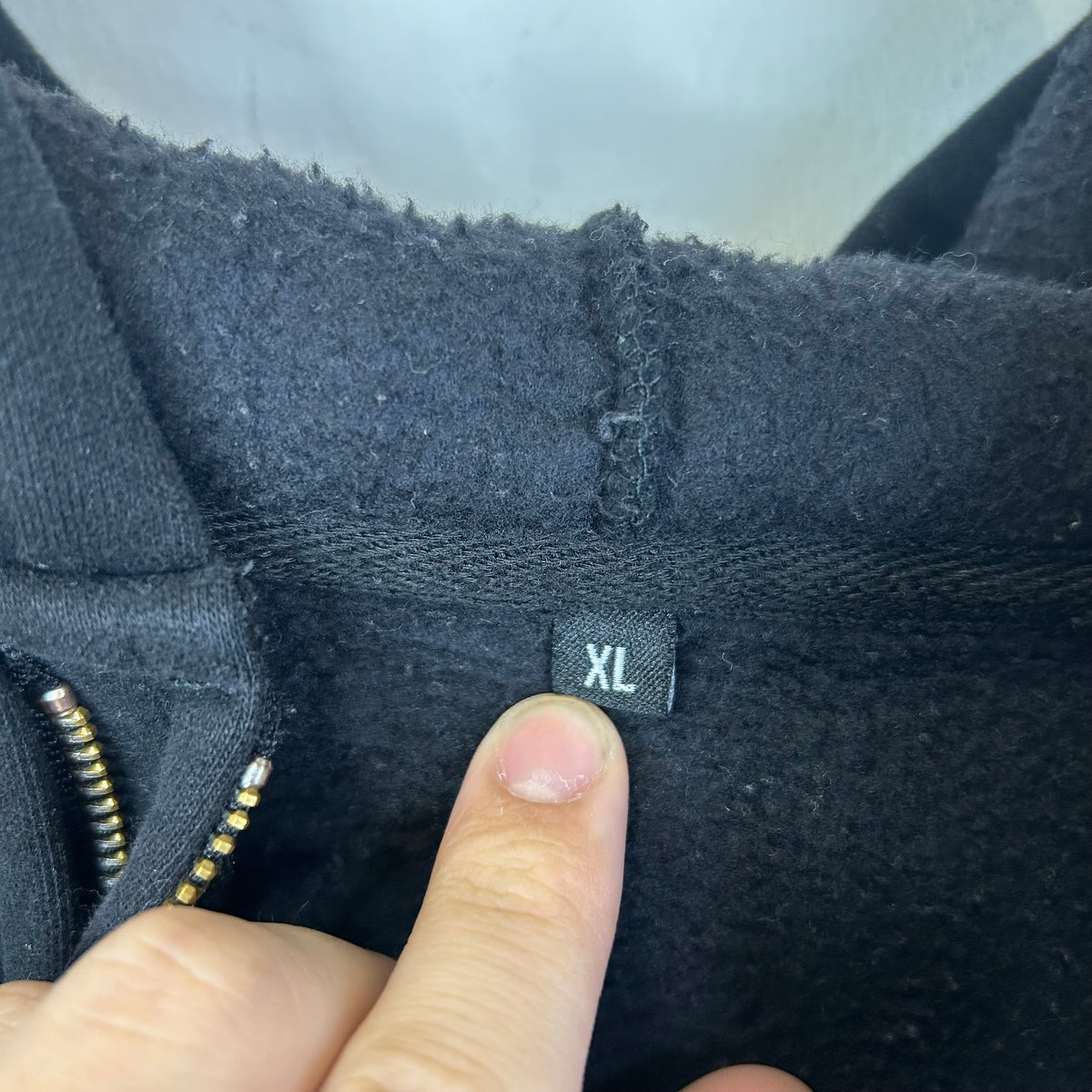 GV GALLERYTRIPLE ZIP HOODIE BLACK