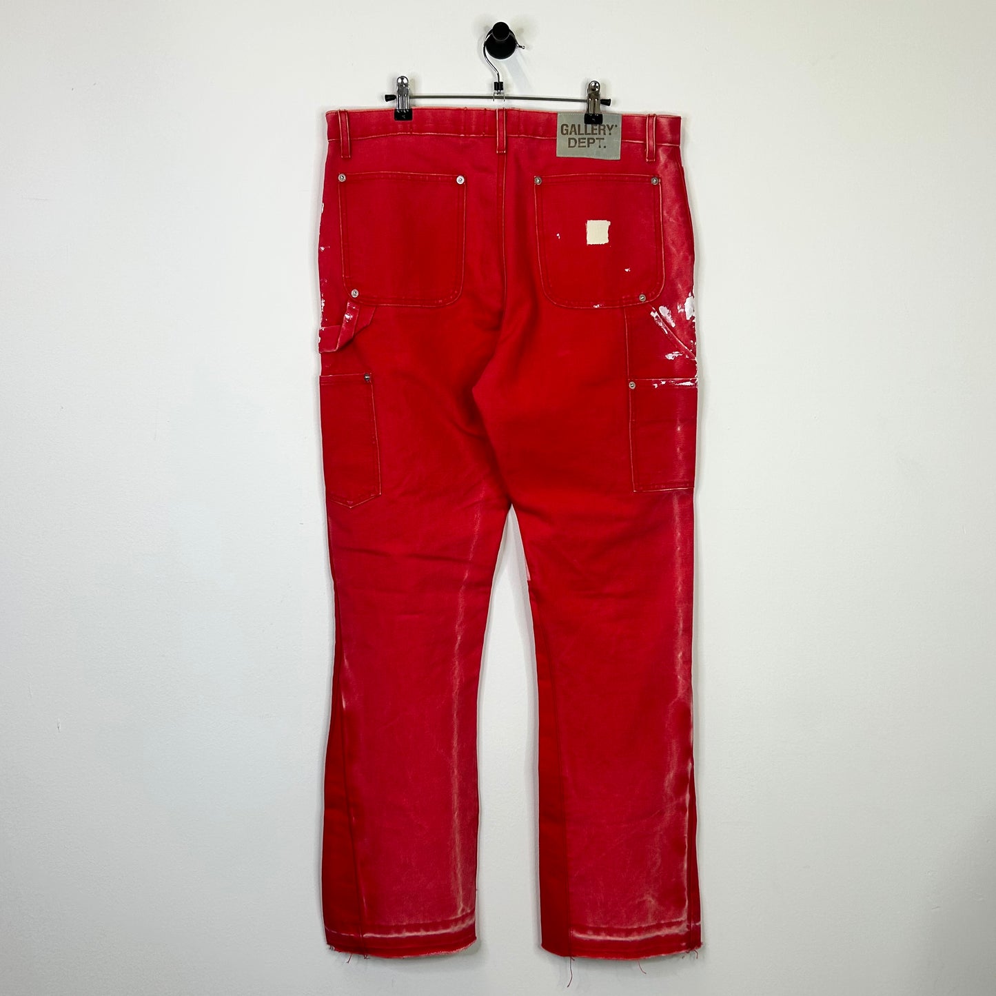 GALLERY DEPT. LA FLARE RED CARPENTER PANTS