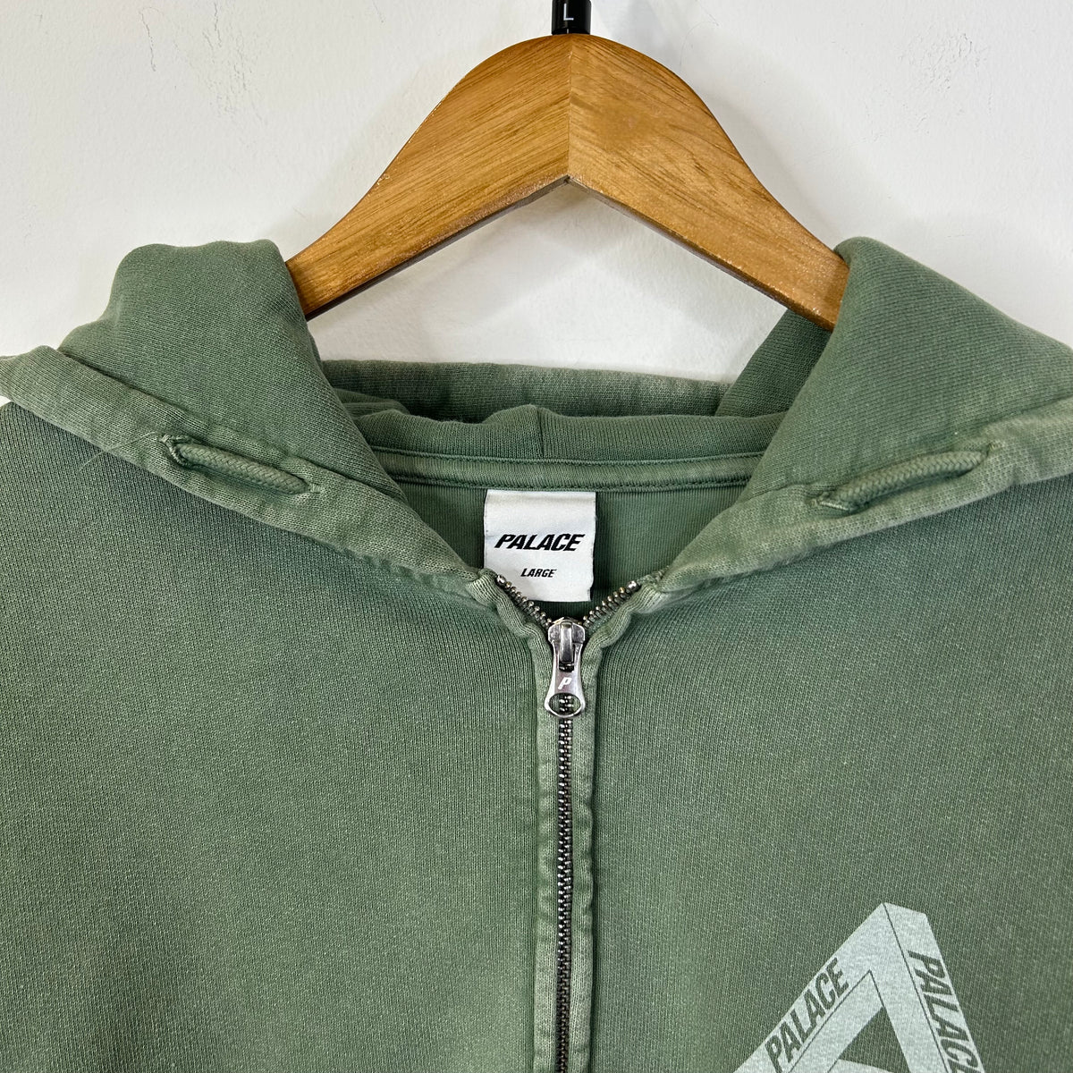 PALACE WASHED OUT TRI-FERG GREEN HOODIE