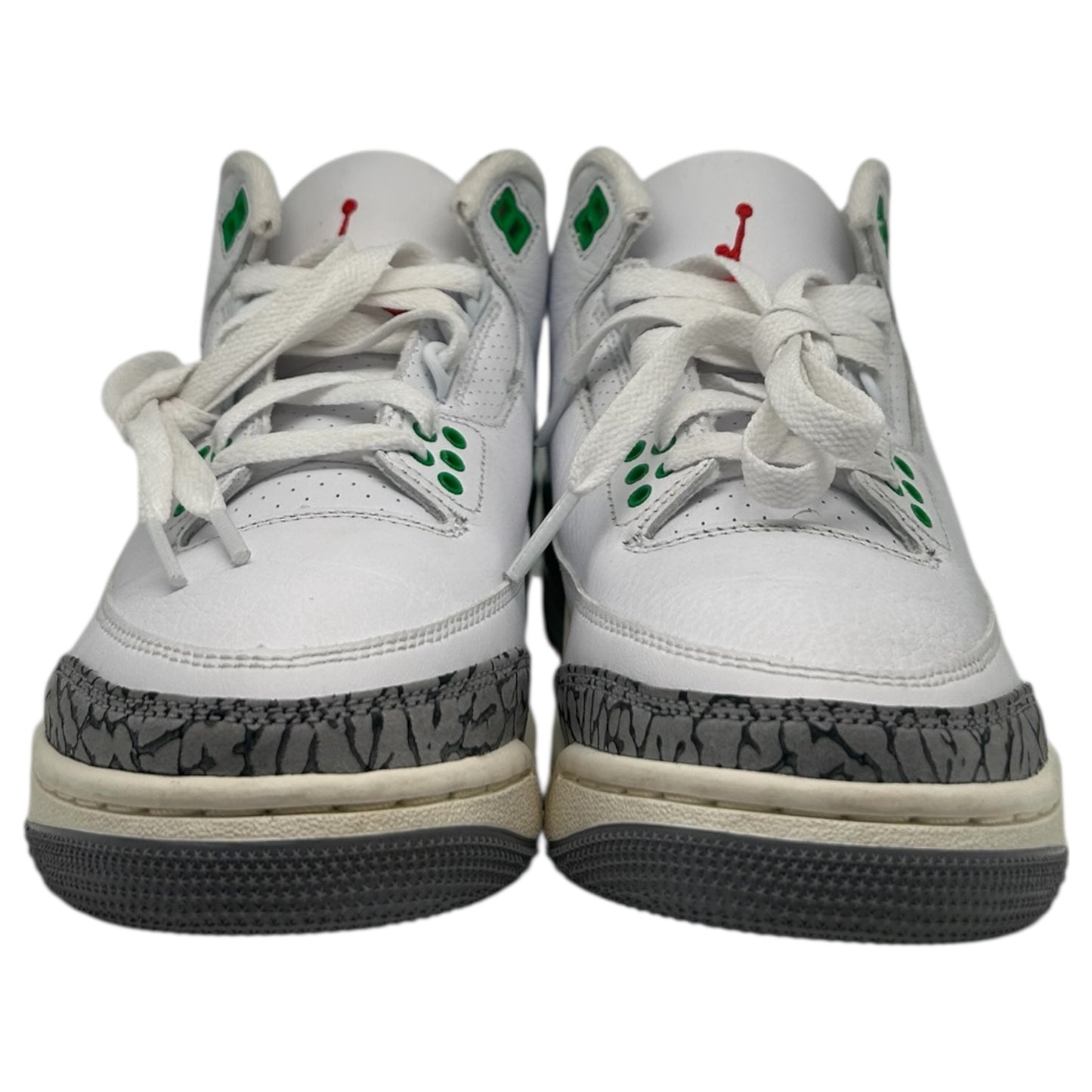 PREOWNED JORDAN 3 LUCKY GREEN SIZE 5Y