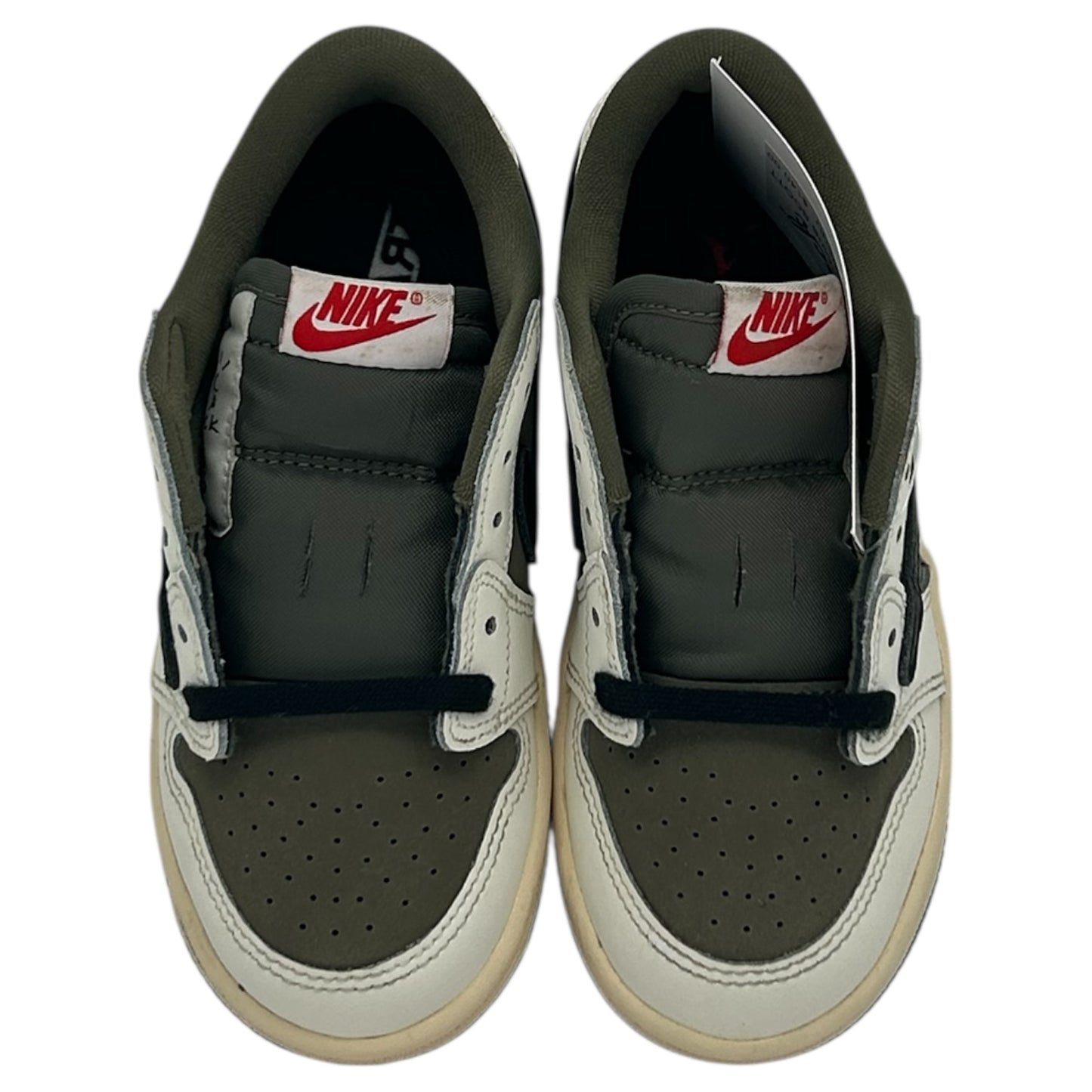 PREOWNED JORDAN 1 LOW TRAVIS SCOTT MEDIUM OLIVE