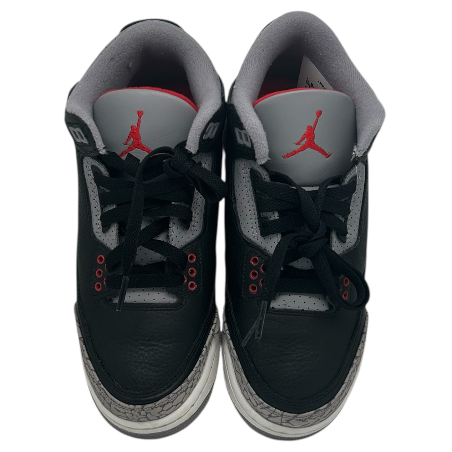 PREOWNED JORDAN 3 BLACK CEMENT  SZ5Y