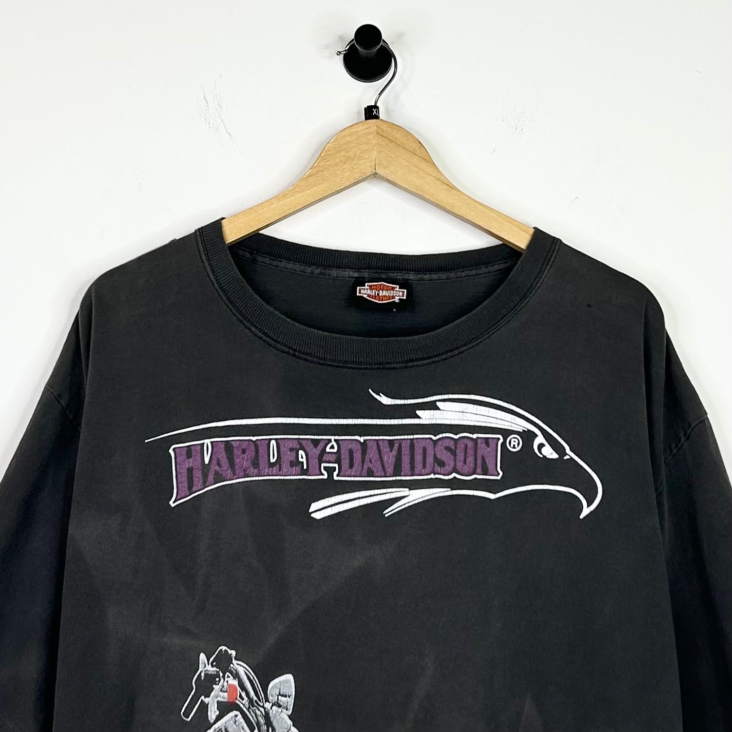 HARLEY DAVIDSON PURPLE EAGLE LOGO TEE