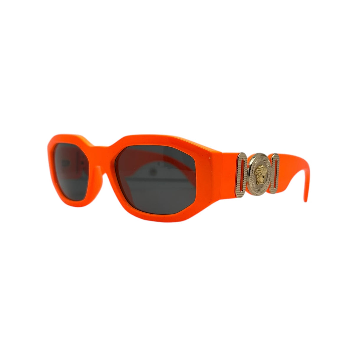 VERSACE MEDUSA GOLD ORANGE SUNGLASSES