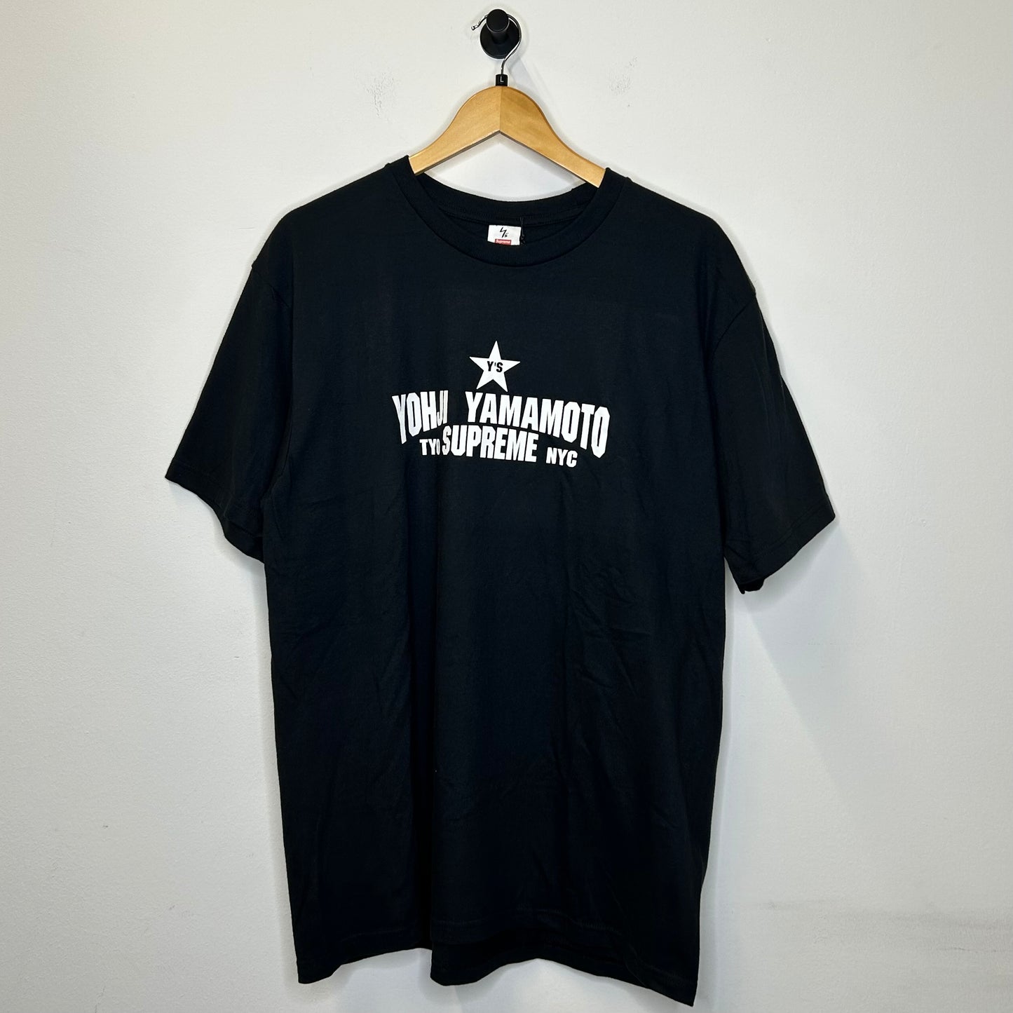 SUPREME YOHJI YAMAMOTO STAR TEE BLACK