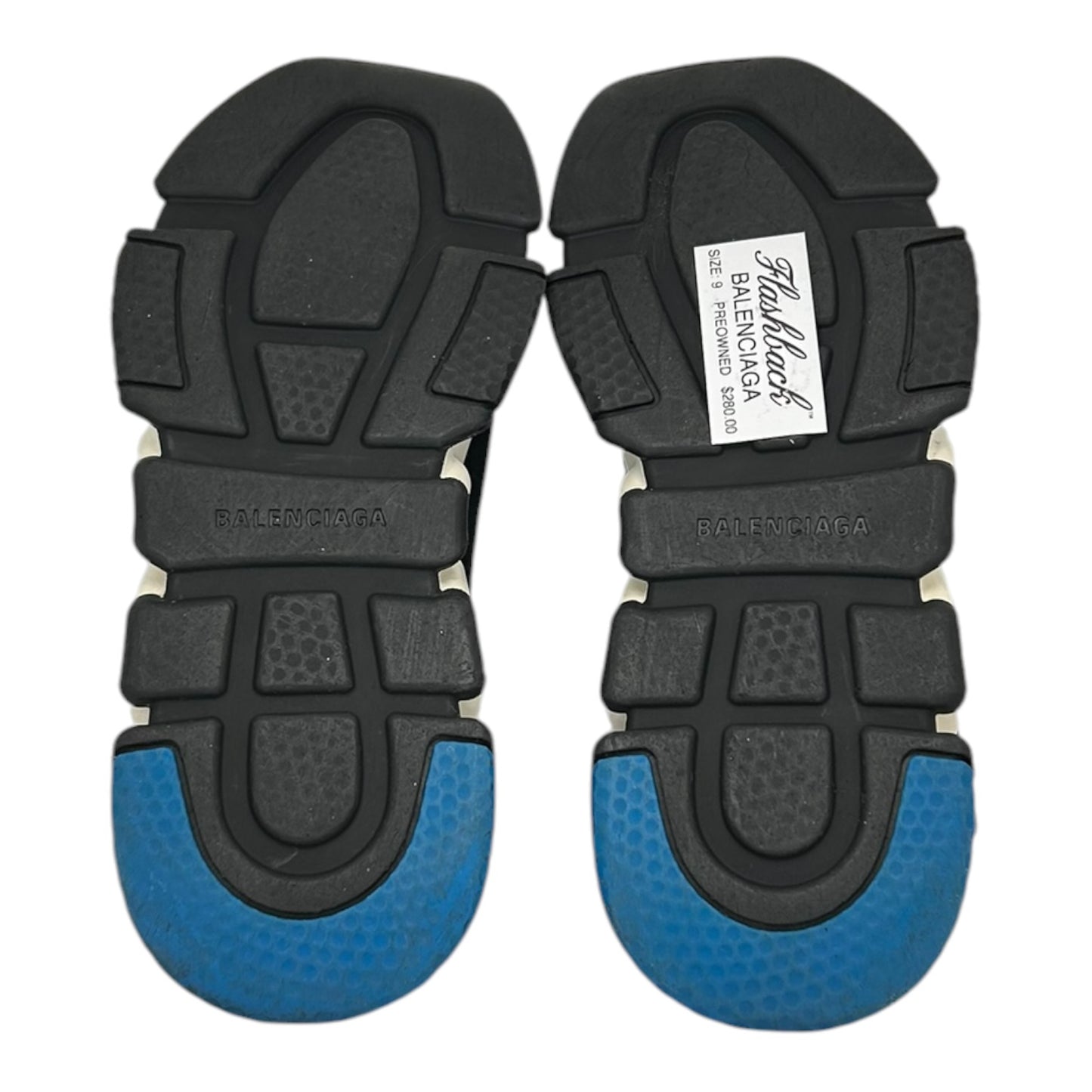 PREOWNED BALENCIAGA SPEED TRAINER BLACK/BLUE