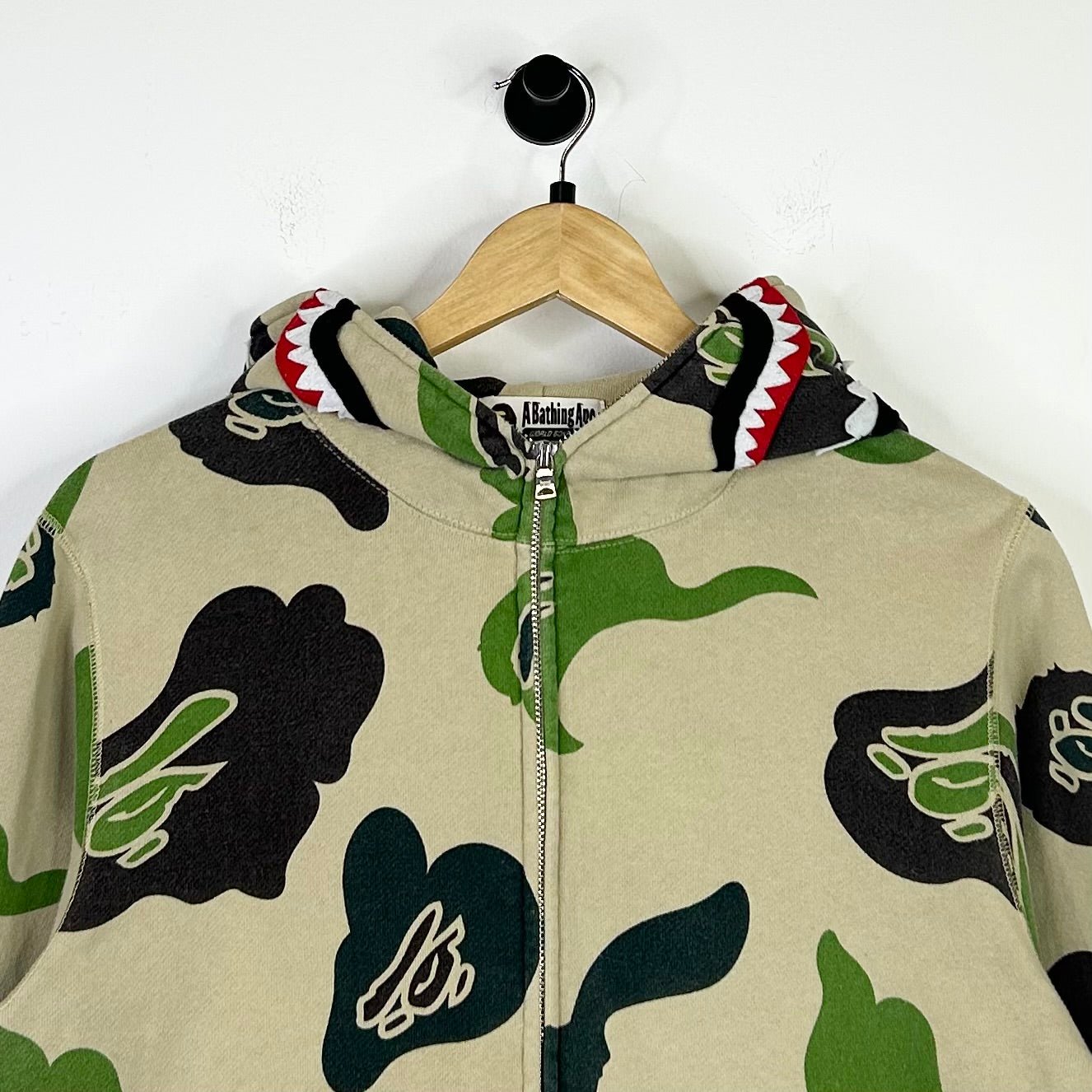 BAPE DEF CAMO SHARK FULL ZIP HOODIE A BATHING APE